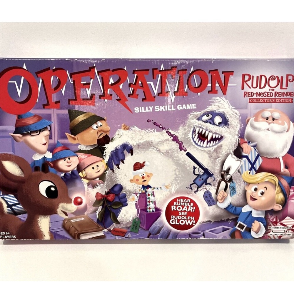 Rudolph Red-Nosed Reindeer Silly Skill Game 2 on the yellow circle are missed